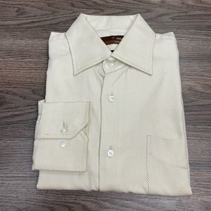 Tiglio Tan Twill Dress Shirt 16 34/35